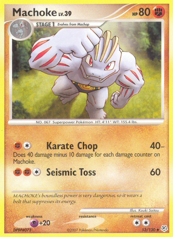 Machoke (53/130) [Diamond & Pearl: Base Set] | Exor Games Truro