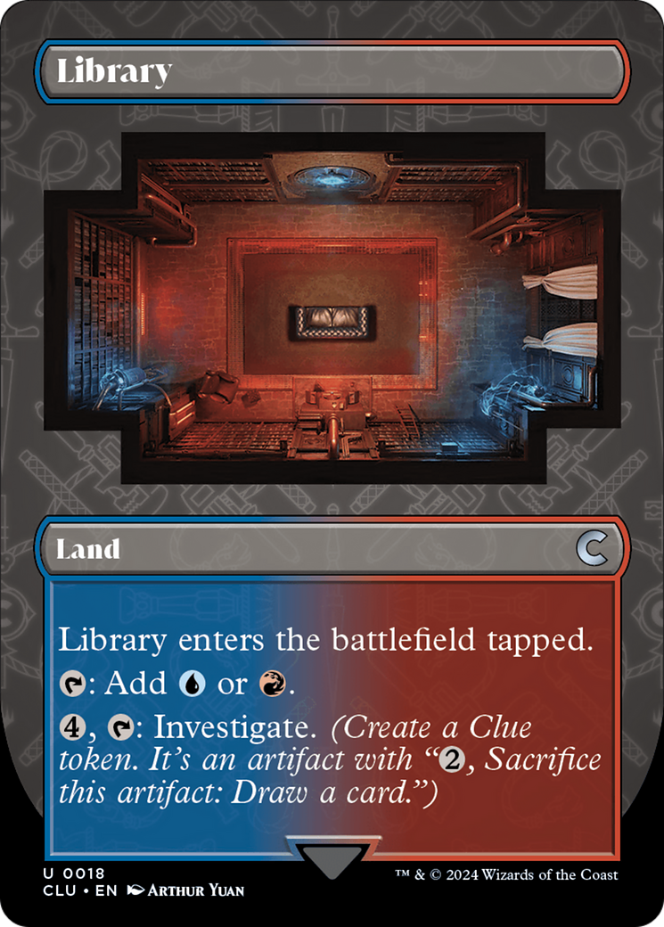 Library (Borderless) [Ravnica: Clue Edition] | Exor Games Truro