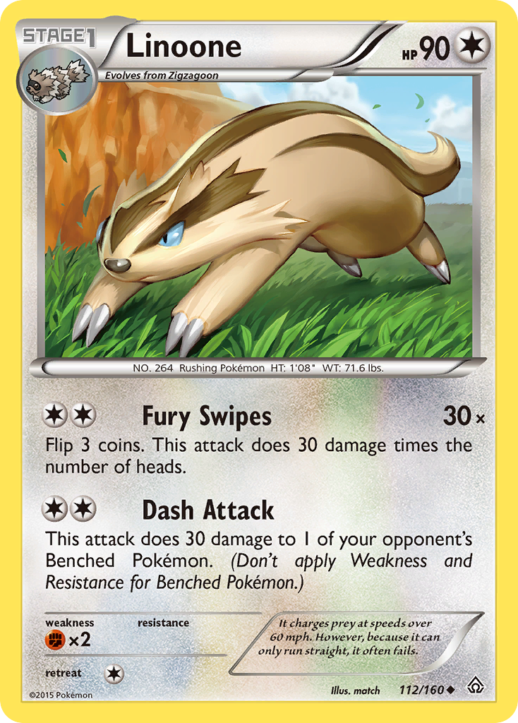 Linoone (112/160) [XY: Primal Clash] | Exor Games Truro