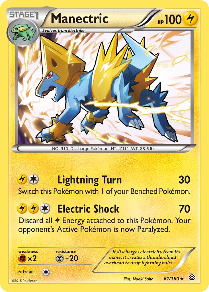 Manectric (61/160) (Theme Deck Exclusive) [XY: Primal Clash] | Exor Games Truro