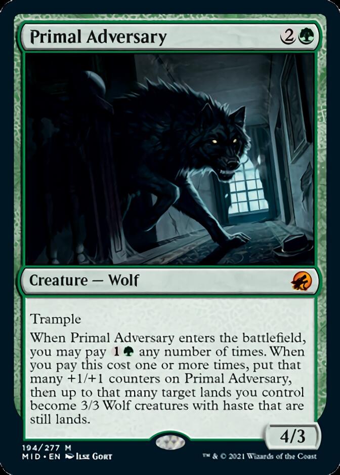 Primal Adversary [Innistrad: Midnight Hunt] | Exor Games Truro