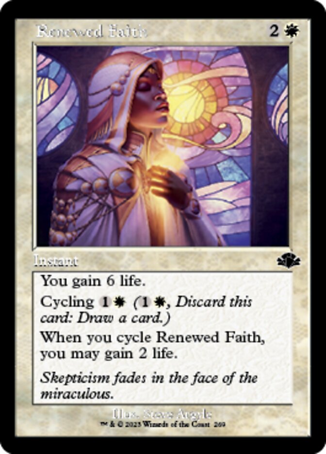 Renewed Faith (Retro) [Dominaria Remastered] | Exor Games Truro