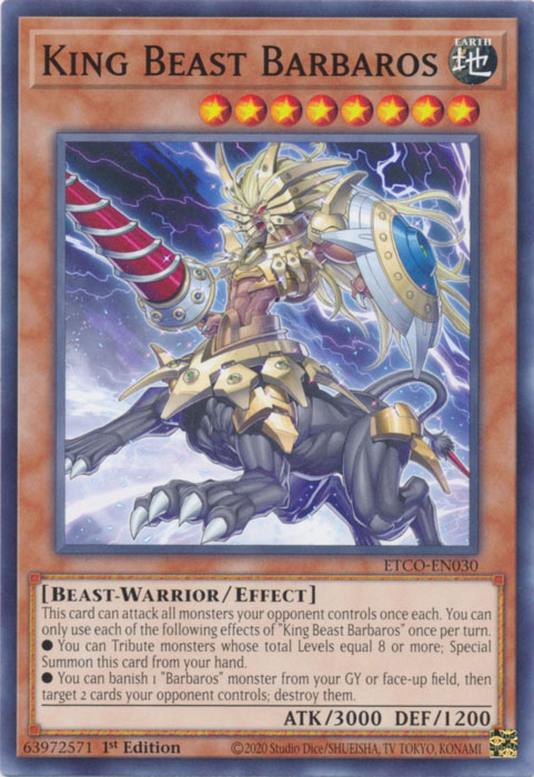 King Beast Barbaros [ETCO-EN030] Common | Exor Games Truro