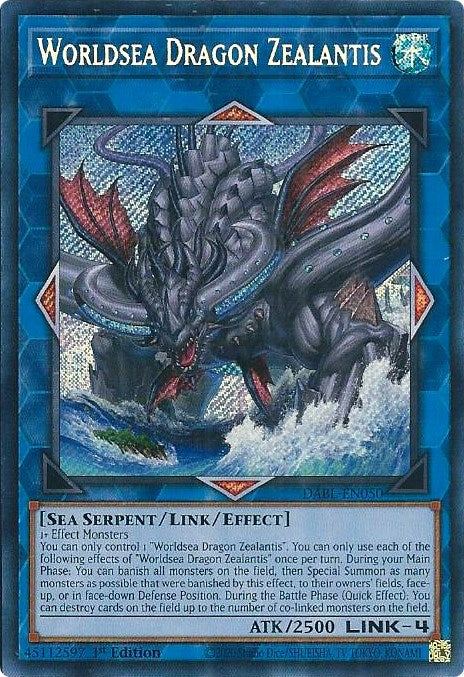 Worldsea Dragon Zealantis [DABL-EN050] Secret Rare | Exor Games Truro