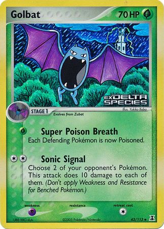 Golbat (43/113) (Stamped) [EX: Delta Species] | Exor Games Truro