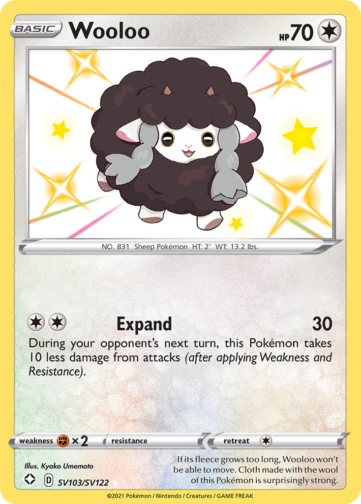 Wooloo (SV103/SV122) [Sword & Shield: Shining Fates] | Exor Games Truro