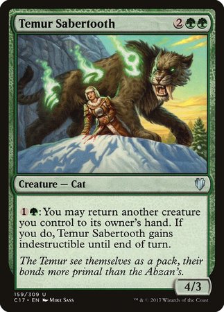 Temur Sabertooth [Commander 2017] | Exor Games Truro