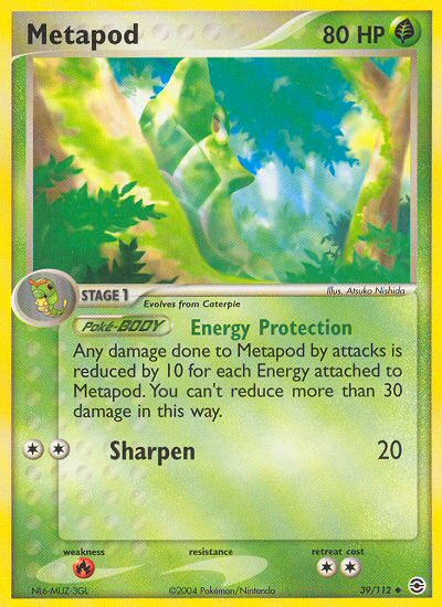 Metapod (39/112) [EX: FireRed & LeafGreen] | Exor Games Truro