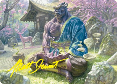 Kosei, Penitent Warlord Art Card (Gold-Stamped Signature) [Kamigawa: Neon Dynasty Art Series] | Exor Games Truro