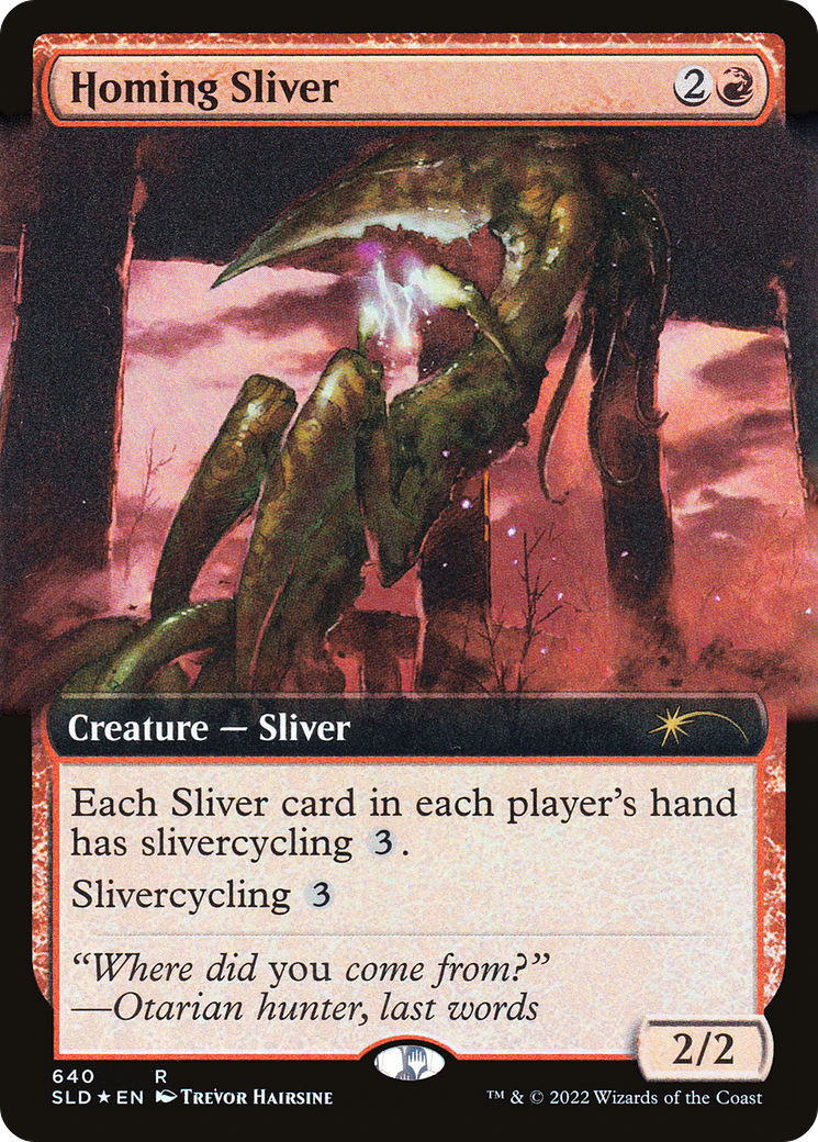 Homing Sliver (Extended Art) [Secret Lair Drop Promos] | Exor Games Truro