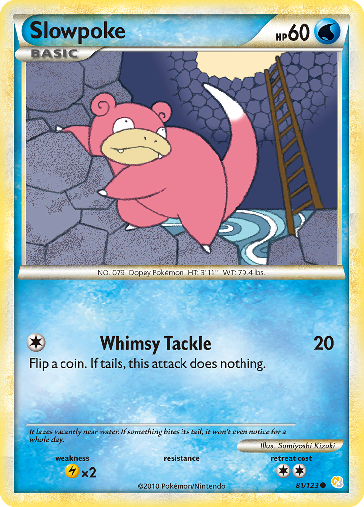 Slowpoke (81/123) [HeartGold & SoulSilver: Base Set] | Exor Games Truro