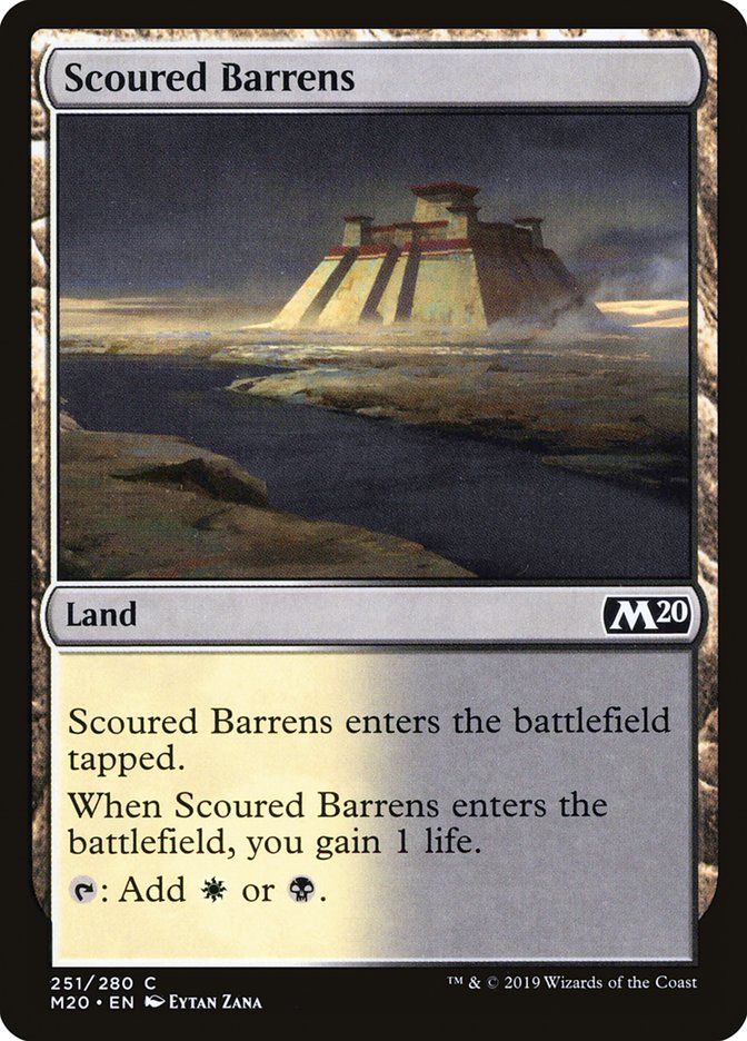 Scoured Barrens [Core Set 2020] | Exor Games Truro