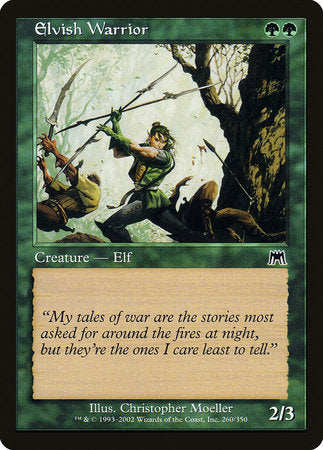 Elvish Warrior [Onslaught] | Exor Games Truro