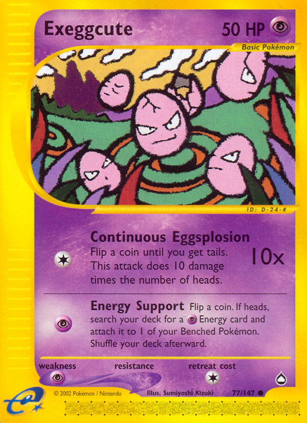 Exeggcute (77/147) [Aquapolis] | Exor Games Truro