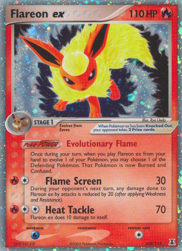 Flareon ex (108/113) [EX: Delta Species] | Exor Games Truro