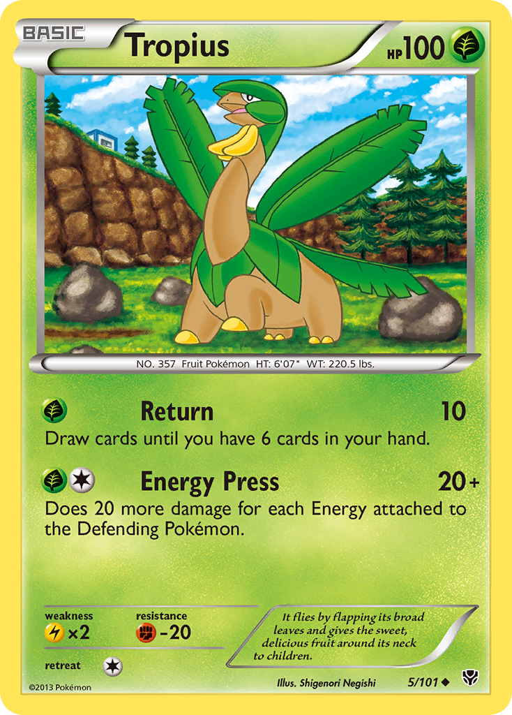 Tropius (5/101) [Black & White: Plasma Blast] | Exor Games Truro