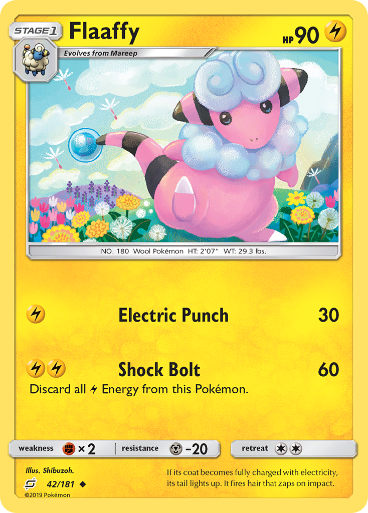 Flaaffy (42/181) [Sun & Moon: Team Up] | Exor Games Truro