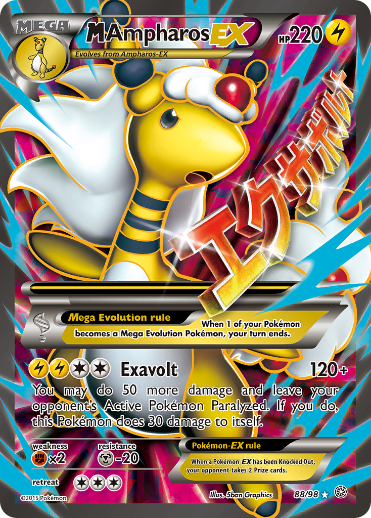 M Ampharos EX (88/98) [XY: Ancient Origins] | Exor Games Truro
