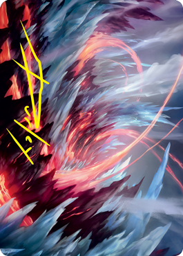 Frostboil Snarl Art Card (Gold-Stamped Signature) [Strixhaven: School of Mages Art Series] | Exor Games Truro