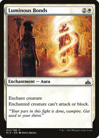 Luminous Bonds [Rivals of Ixalan] | Exor Games Truro