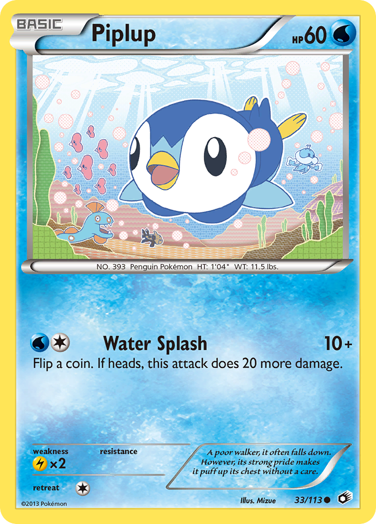 Piplup (33/113) [Black & White: Legendary Treasures] | Exor Games Truro