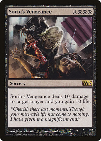 Sorin's Vengeance [Magic 2012] | Exor Games Truro