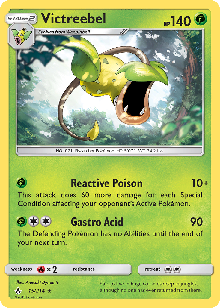 Victreebel (15/214) [Sun & Moon: Unbroken Bonds] | Exor Games Truro