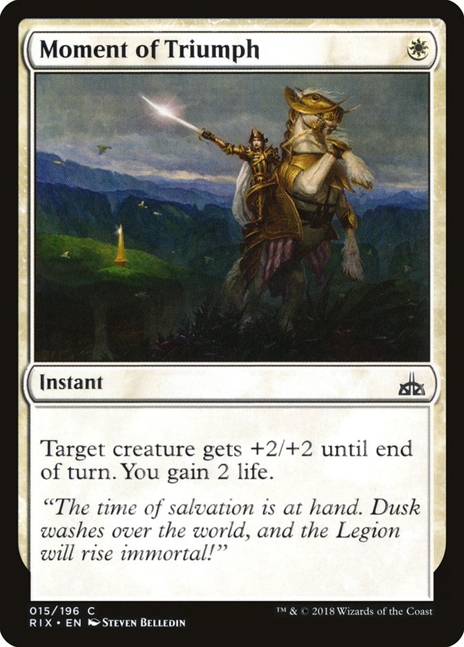 Moment of Triumph [Rivals of Ixalan] | Exor Games Truro