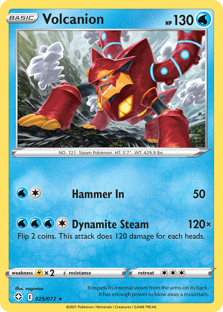 Volcanion (025/072) [Sword & Shield: Shining Fates] | Exor Games Truro