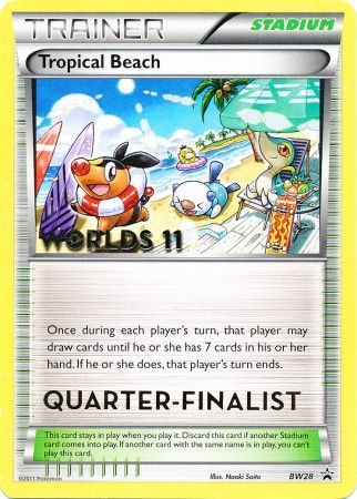 Tropical Beach (BW28) (Quarter Finalist) [Black & White: Black Star Promos] | Exor Games Truro