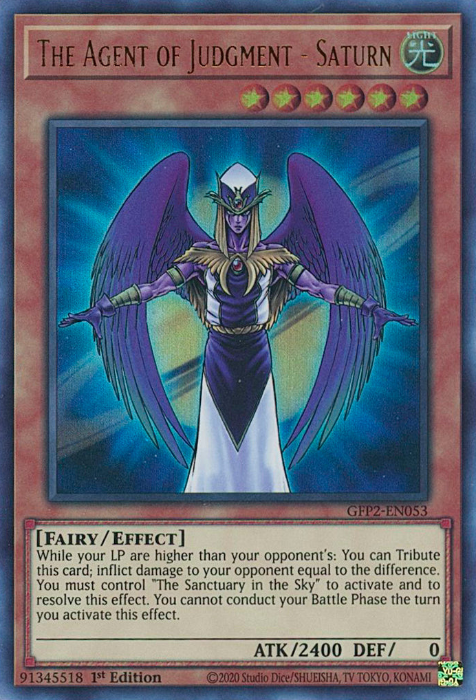 The Agent of Judgment - Saturn [GFP2-EN053] Ultra Rare | Exor Games Truro