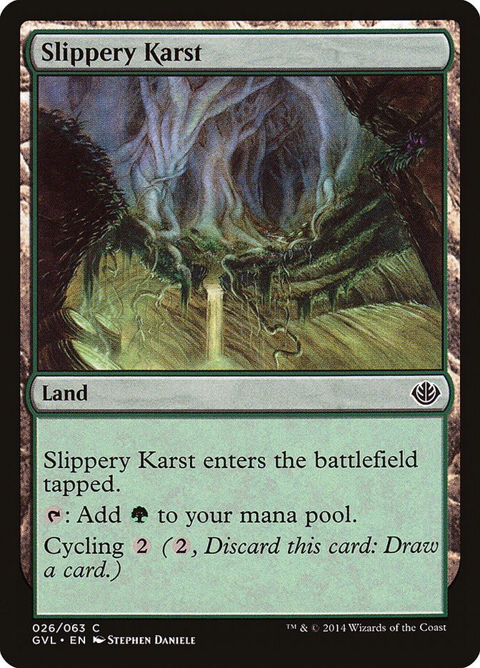 Slippery Karst (Garruk vs. Liliana) [Duel Decks Anthology] | Exor Games Truro