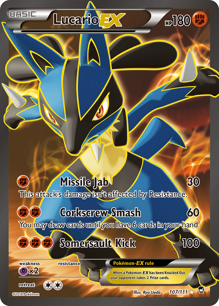 Lucario EX (107/111) [XY: Furious Fists] | Exor Games Truro