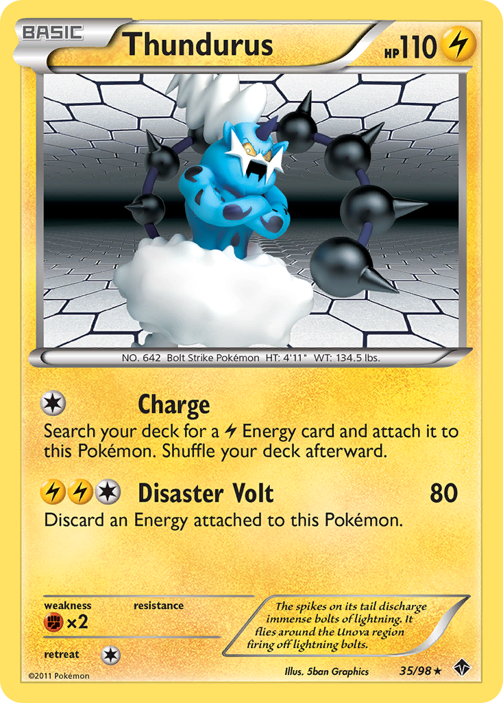 Thundurus (35/98) [Black & White: Emerging Powers] | Exor Games Truro