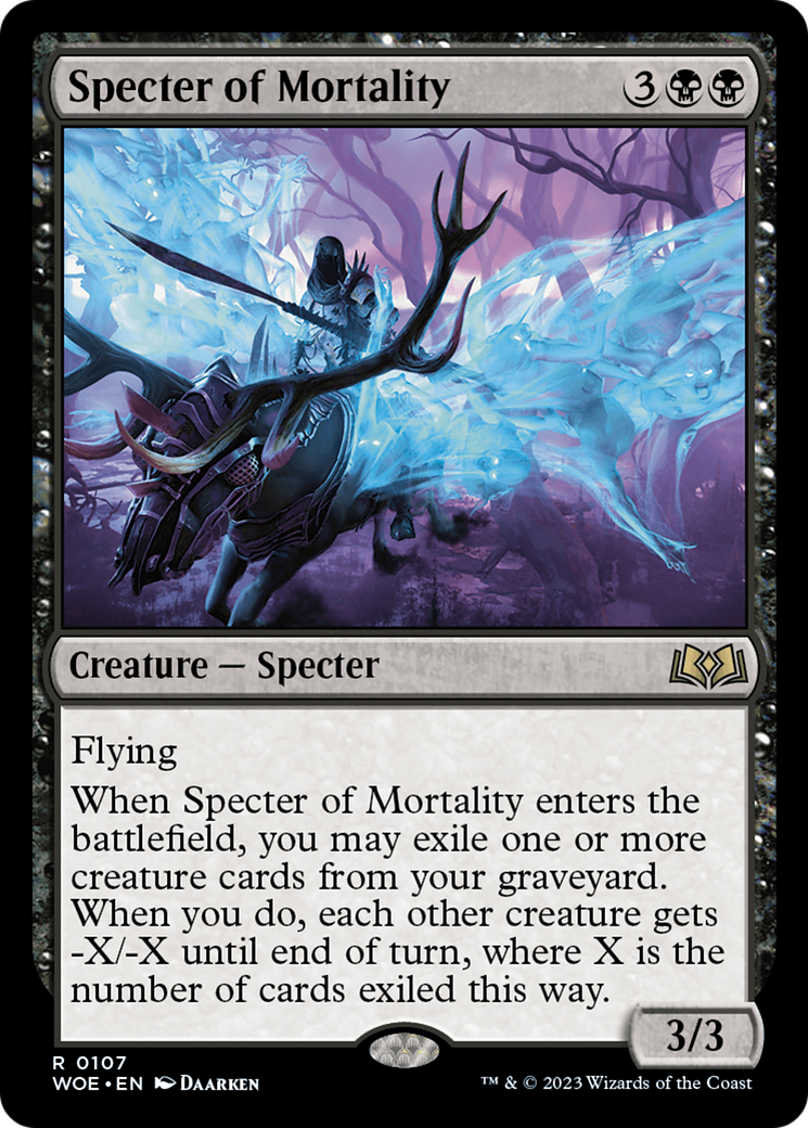 Specter of Mortality [Wilds of Eldraine] | Exor Games Truro