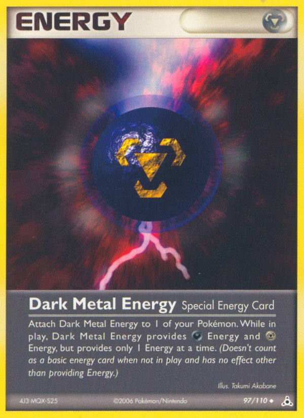 Dark Metal Energy (97/110) [EX: Holon Phantoms] | Exor Games Truro