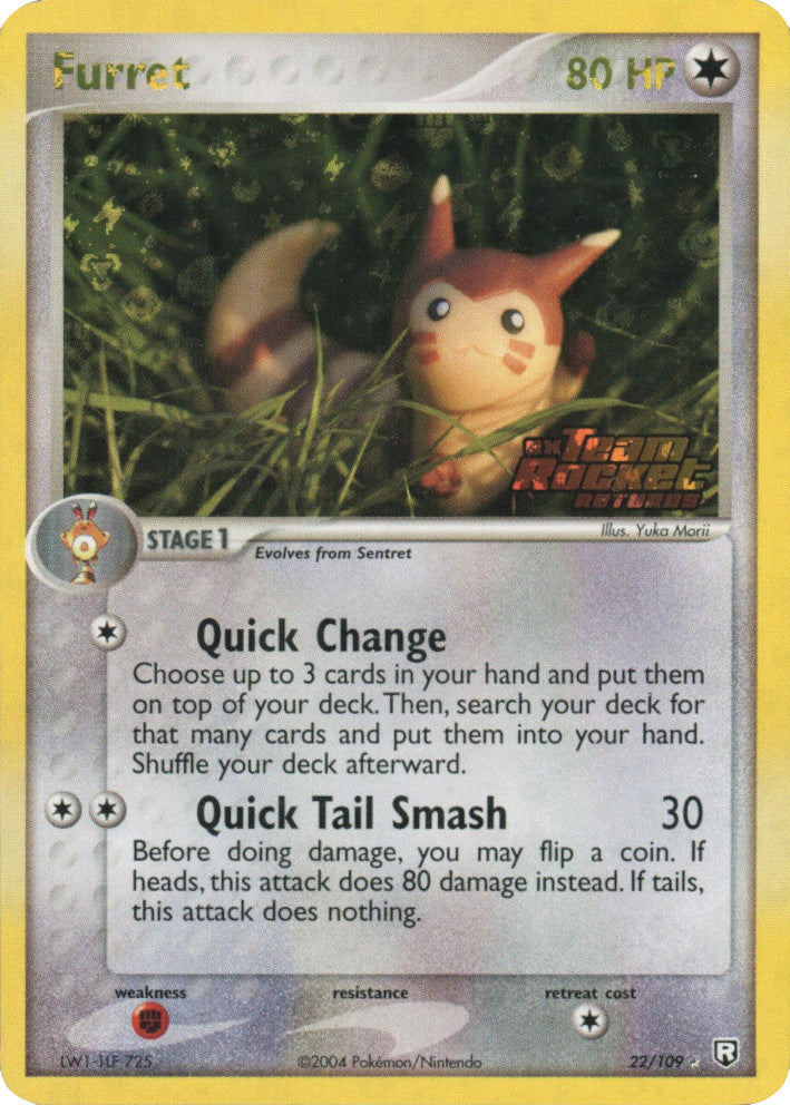 Furret (22/109) (Stamped) [EX: Team Rocket Returns] | Exor Games Truro