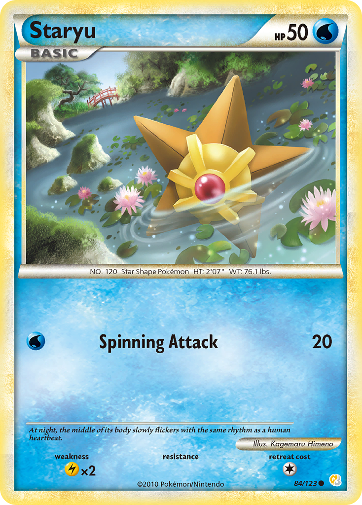 Staryu (84/123) [HeartGold & SoulSilver: Base Set] | Exor Games Truro