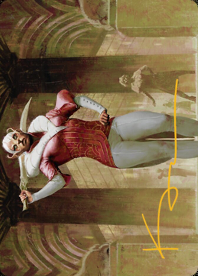 Mage's Attendant Art Card (Gold-Stamped Signature) [Streets of New Capenna Art Series] | Exor Games Truro