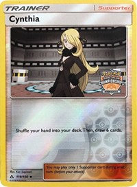 Cynthia (119/156) (Regional Championship Promo) [Sun & Moon: Ultra Prism] | Exor Games Truro