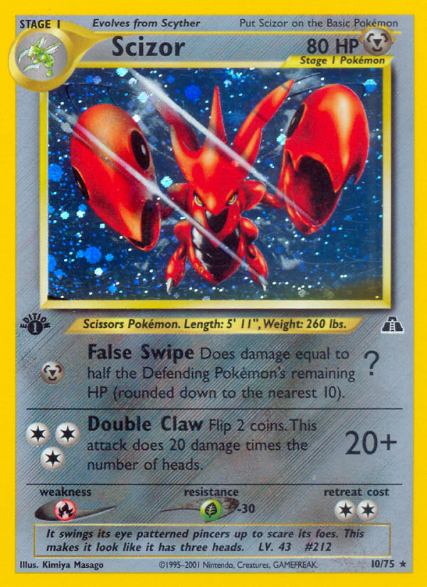 Scizor (10/75) [Neo Discovery 1st Edition] | Exor Games Truro