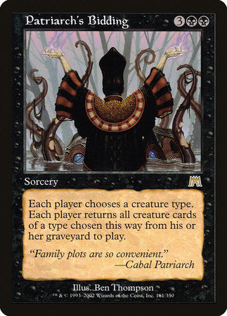 Patriarch's Bidding [Onslaught] | Exor Games Truro