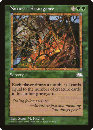 Nature's Resurgence [Weatherlight] | Exor Games Truro