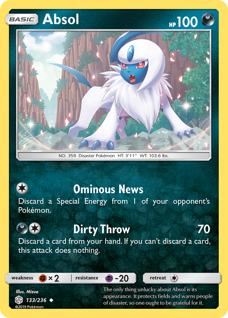 Absol (133/236) [Sun & Moon: Cosmic Eclipse] | Exor Games Truro