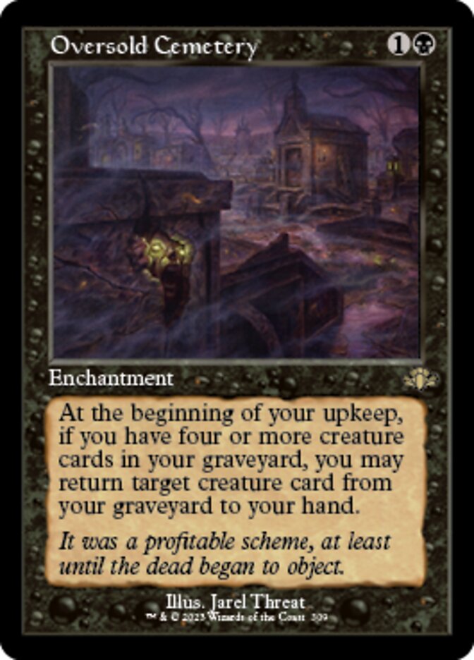 Oversold Cemetery (Retro) [Dominaria Remastered] | Exor Games Truro