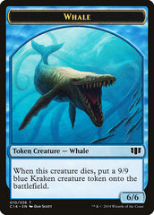 Whale // Zombie (011/036) Double-sided Token [Commander 2014 Tokens] | Exor Games Truro