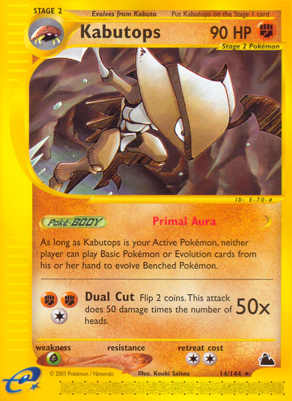 Kabutops (14/144) [Skyridge] | Exor Games Truro