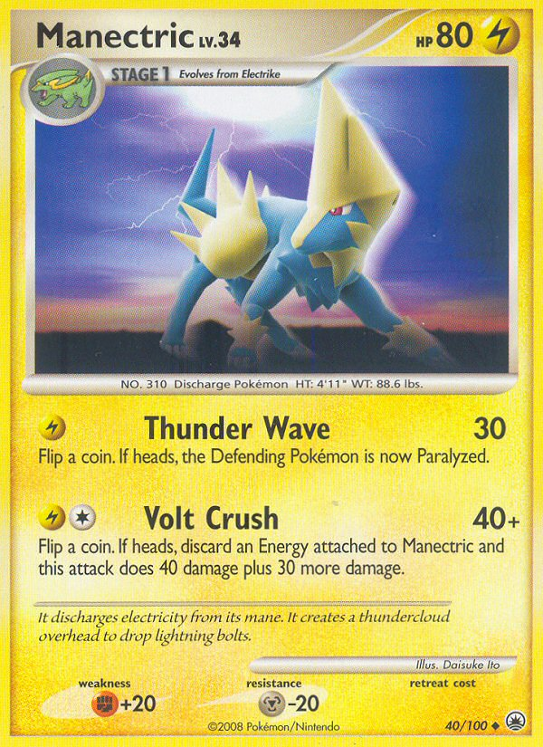 Manectric (40/100) [Diamond & Pearl: Majestic Dawn] | Exor Games Truro