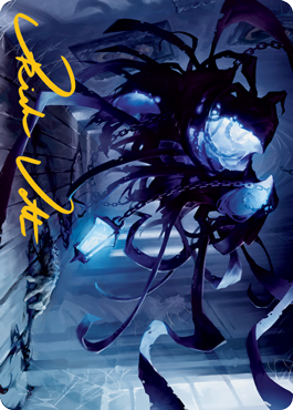 Spectral Adversary Art Card (Gold-Stamped Signature) [Innistrad: Midnight Hunt Art Series] | Exor Games Truro