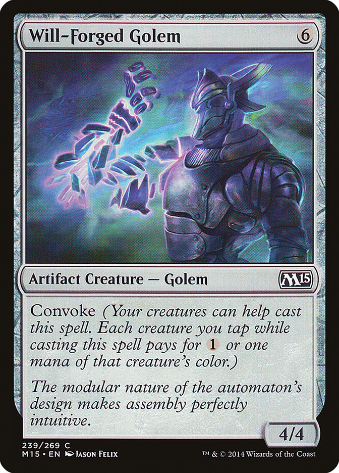 Will-Forged Golem [Magic 2015] | Exor Games Truro